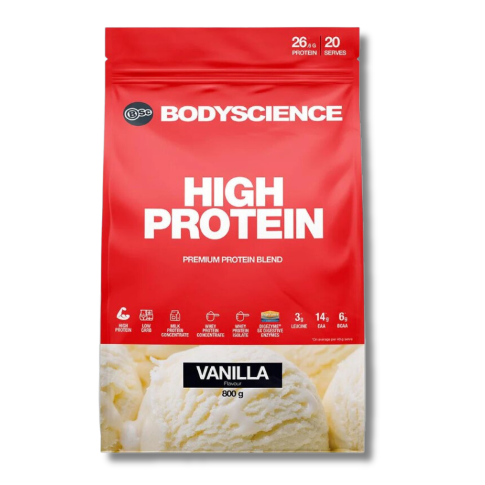 Body Science High Protein Powder 800g-Gym Direct