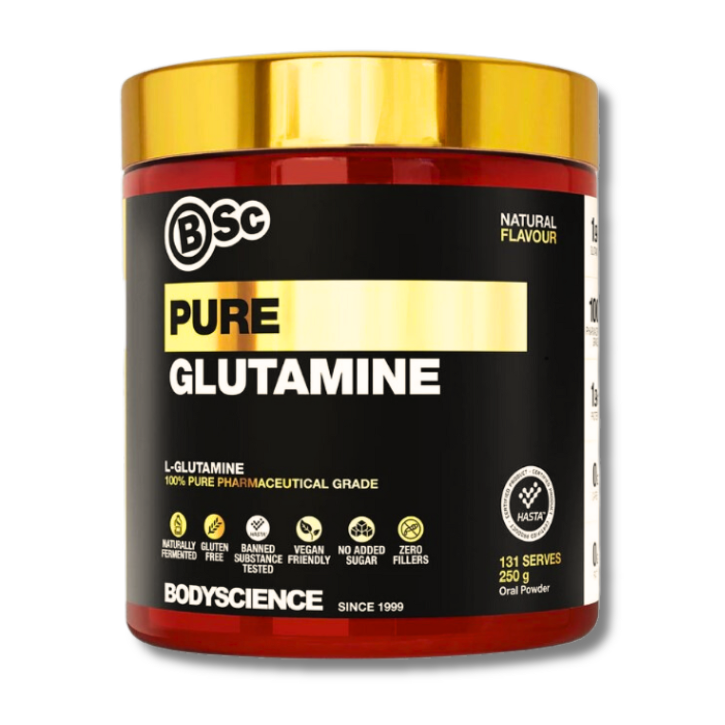 Body Science Pure Glutamine 250g-Gym Direct