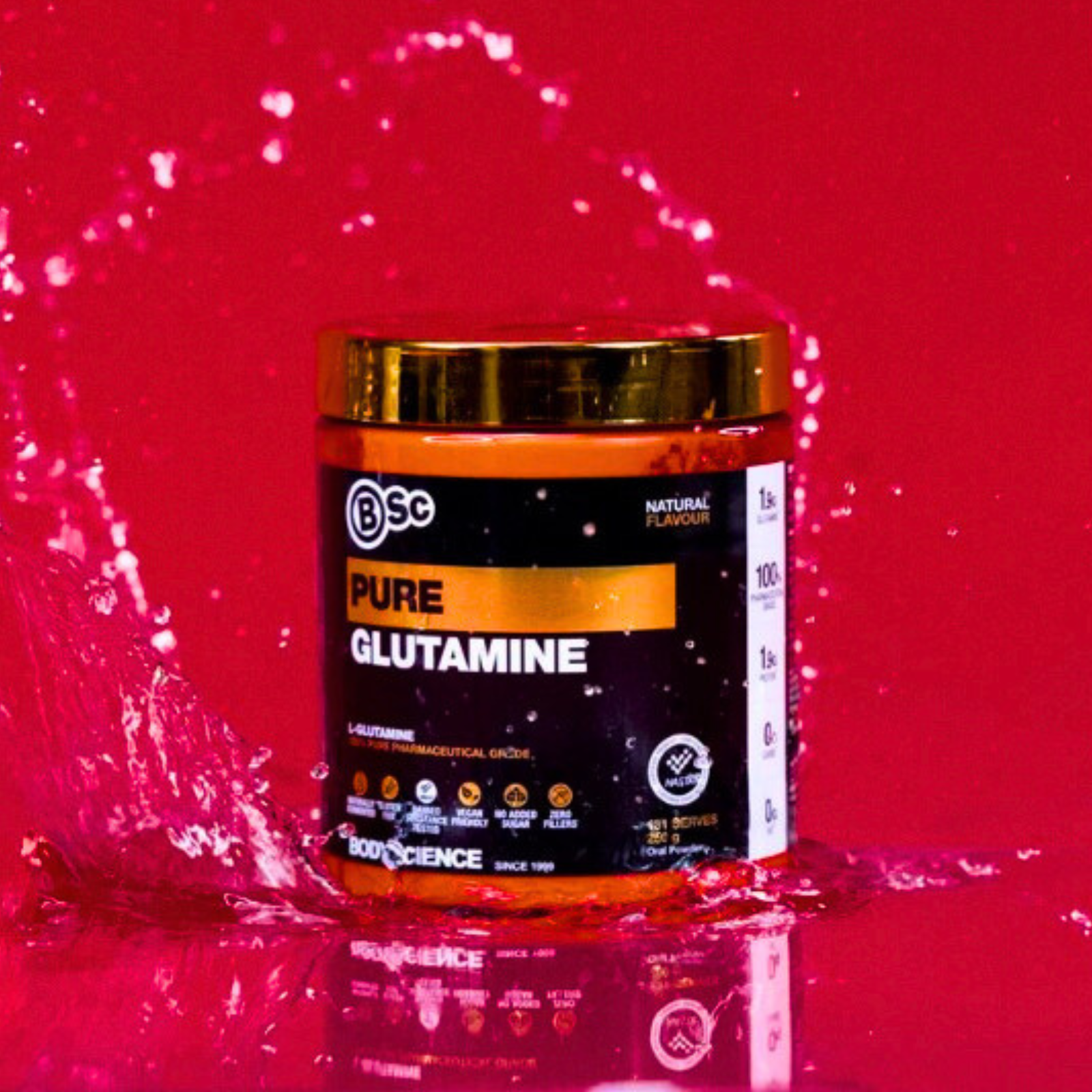 Body Science Pure Glutamine 250g-Gym Direct