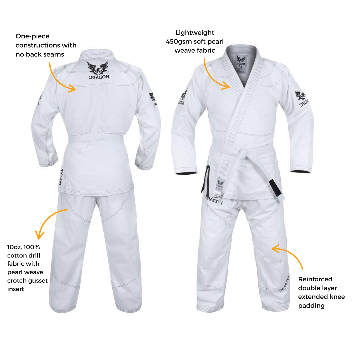 Dragon 450gsm Bjj Gi - IBJJF Approved