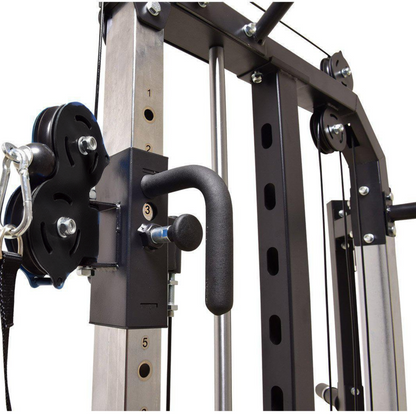 Muscle Motion FT1004 Package Deal - Functional Trainer + Weights + Barbell + Bench