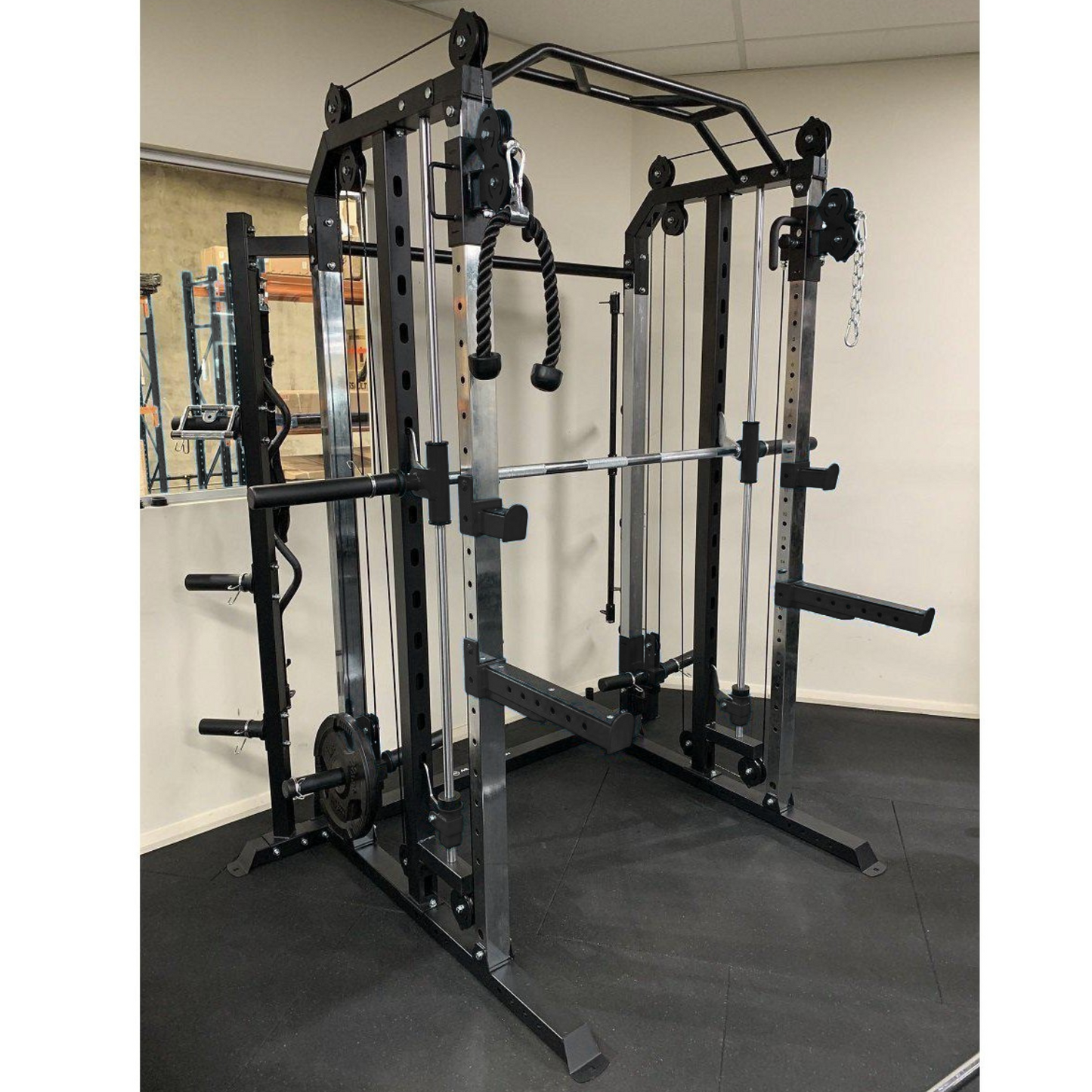 Muscle Motion FT1004 Multi Functional Trainer Smith Machine Squat Rack
