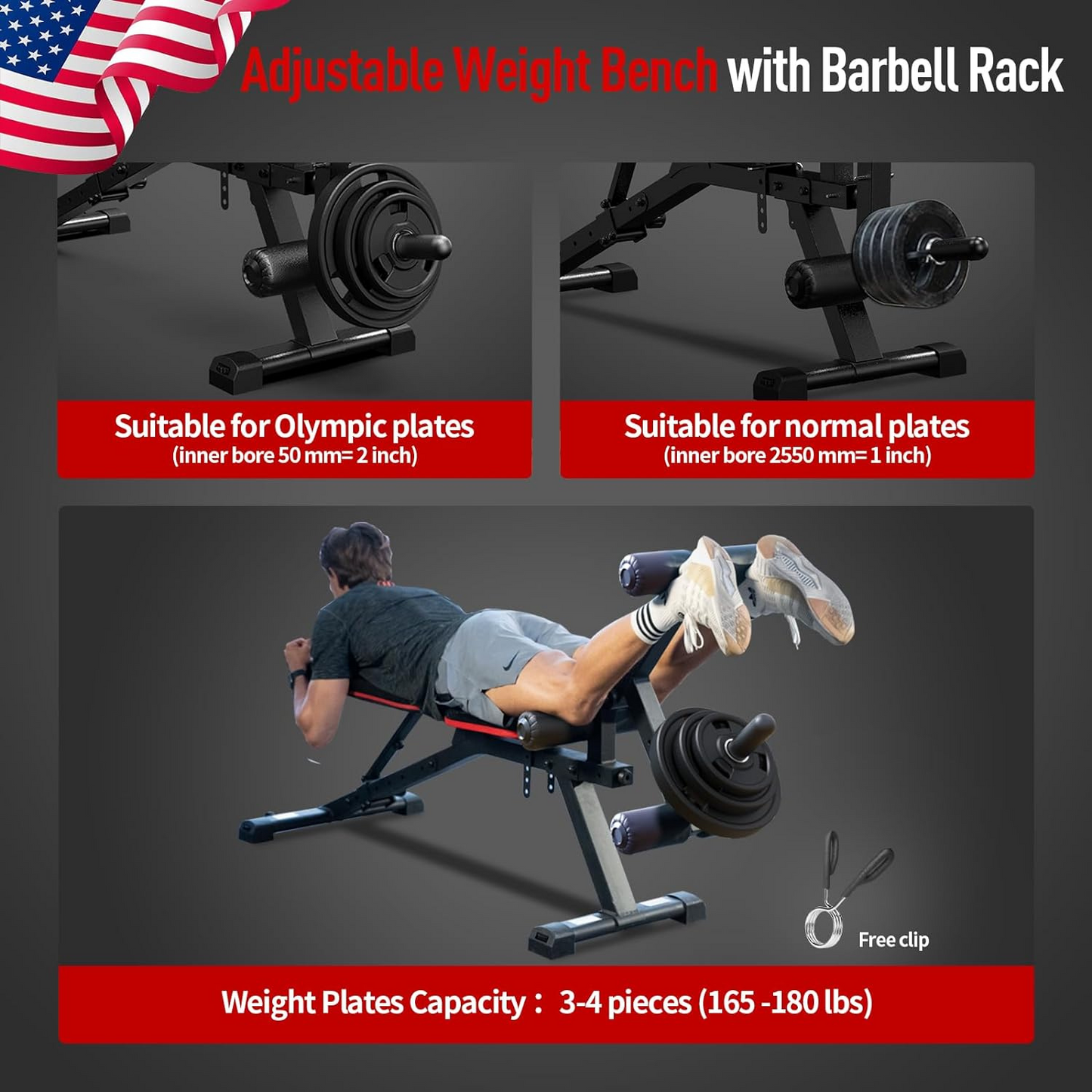 -Adjustable Bench-Gym Direct