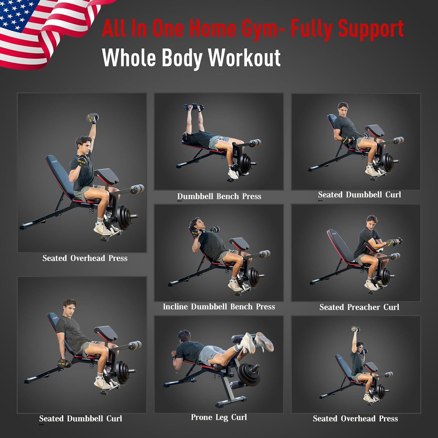 -Adjustable Bench-Gym Direct