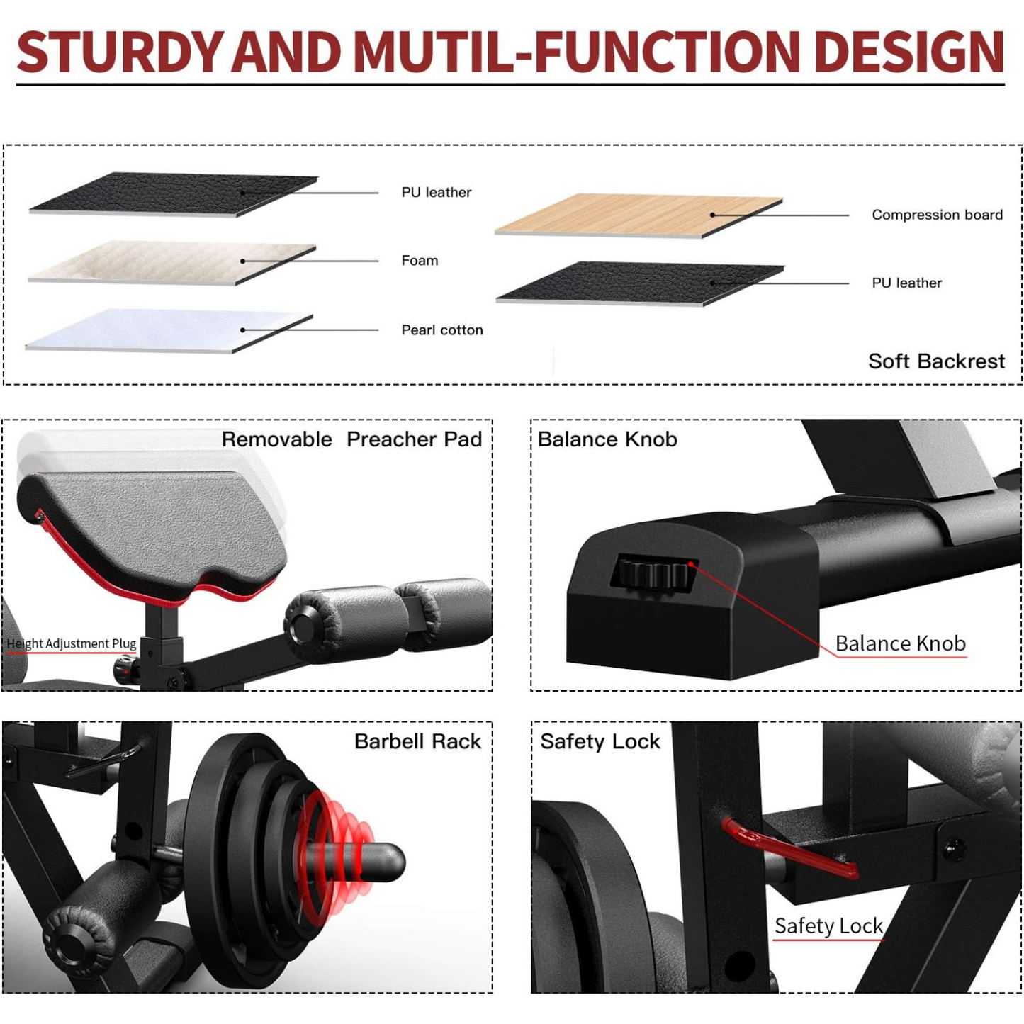 -Adjustable Bench-Gym Direct