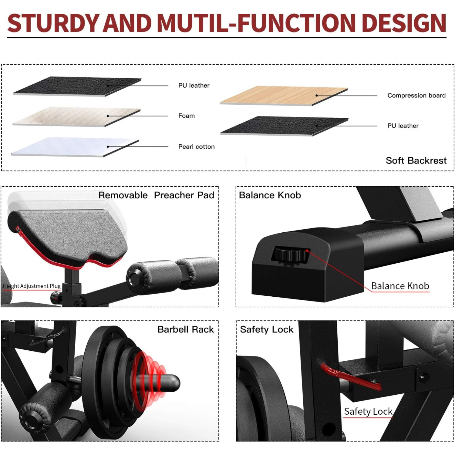 -Adjustable Bench-Gym Direct