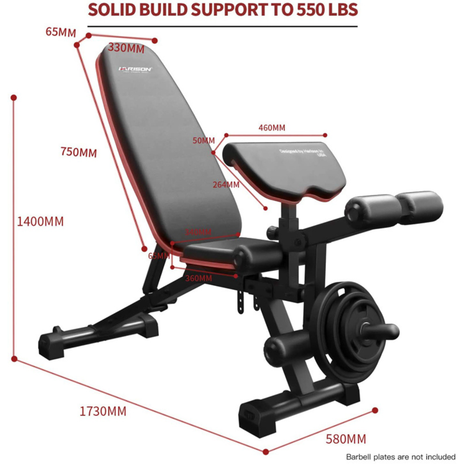 -Adjustable Bench-Gym Direct