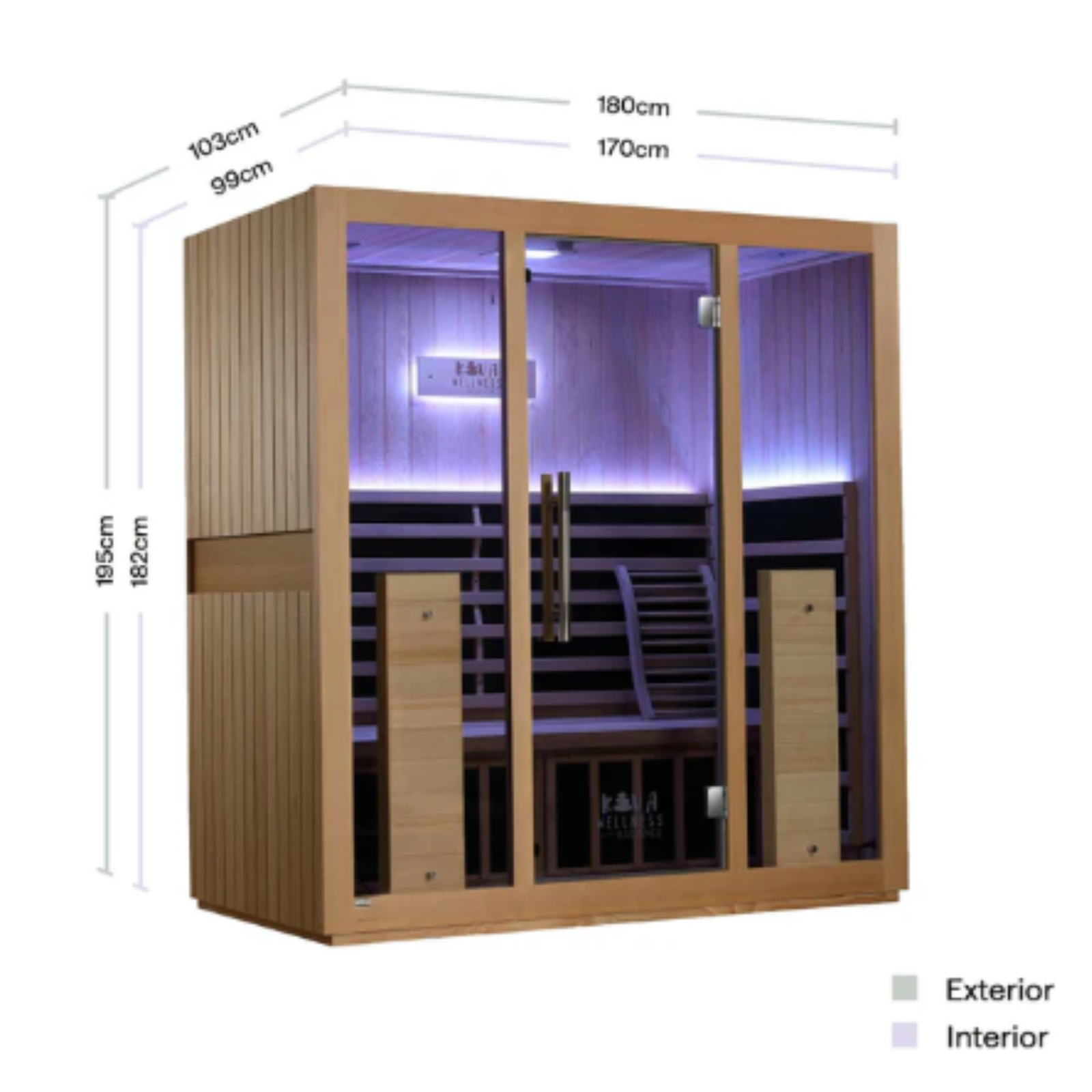 -Radiance Full Spectrum Sauna-Gym Direct
