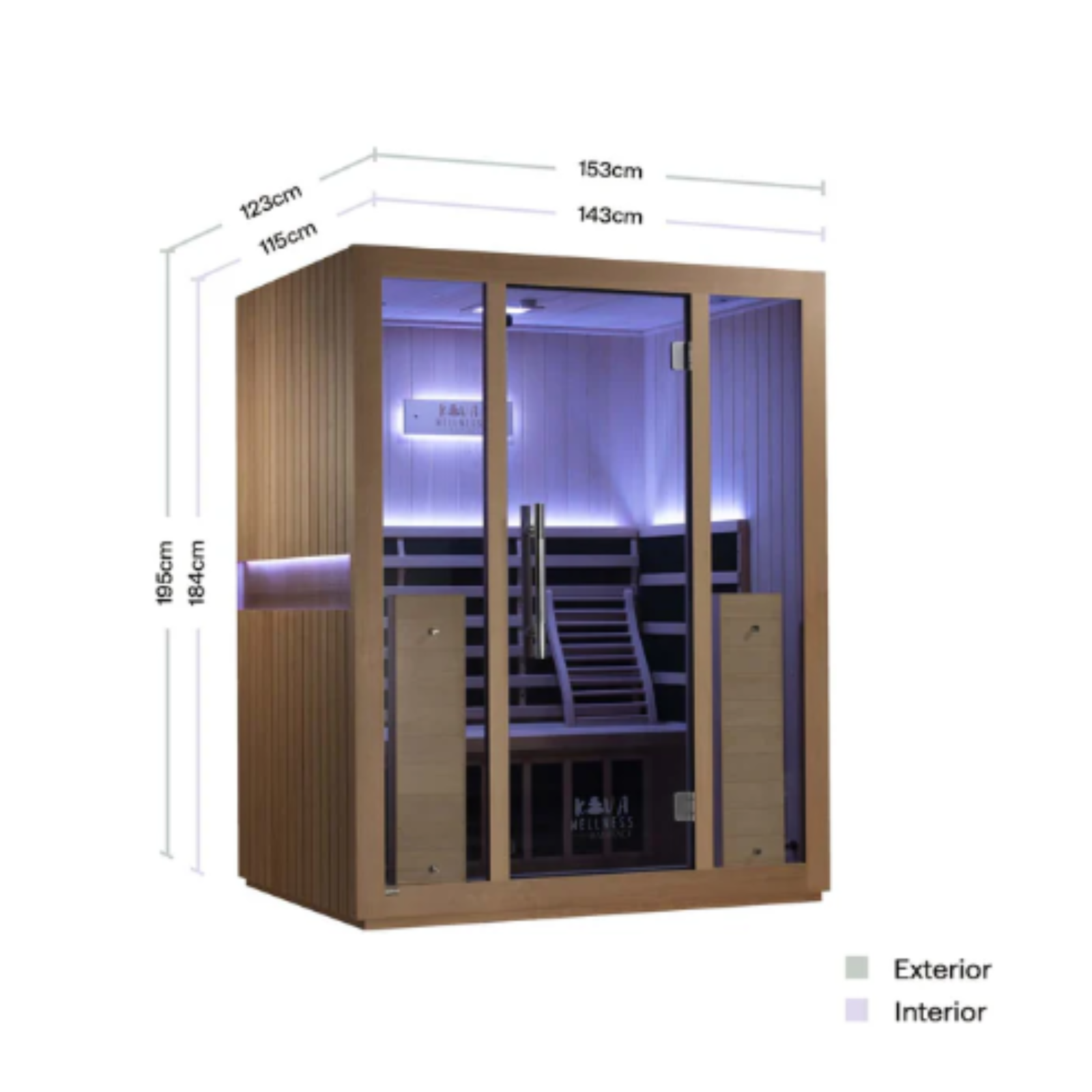 -Radiance Full Spectrum Sauna-Gym Direct
