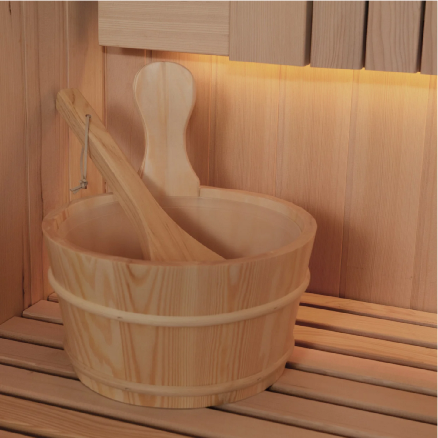 -Traditional Double Tier Finnish Sauna-Gym Direct