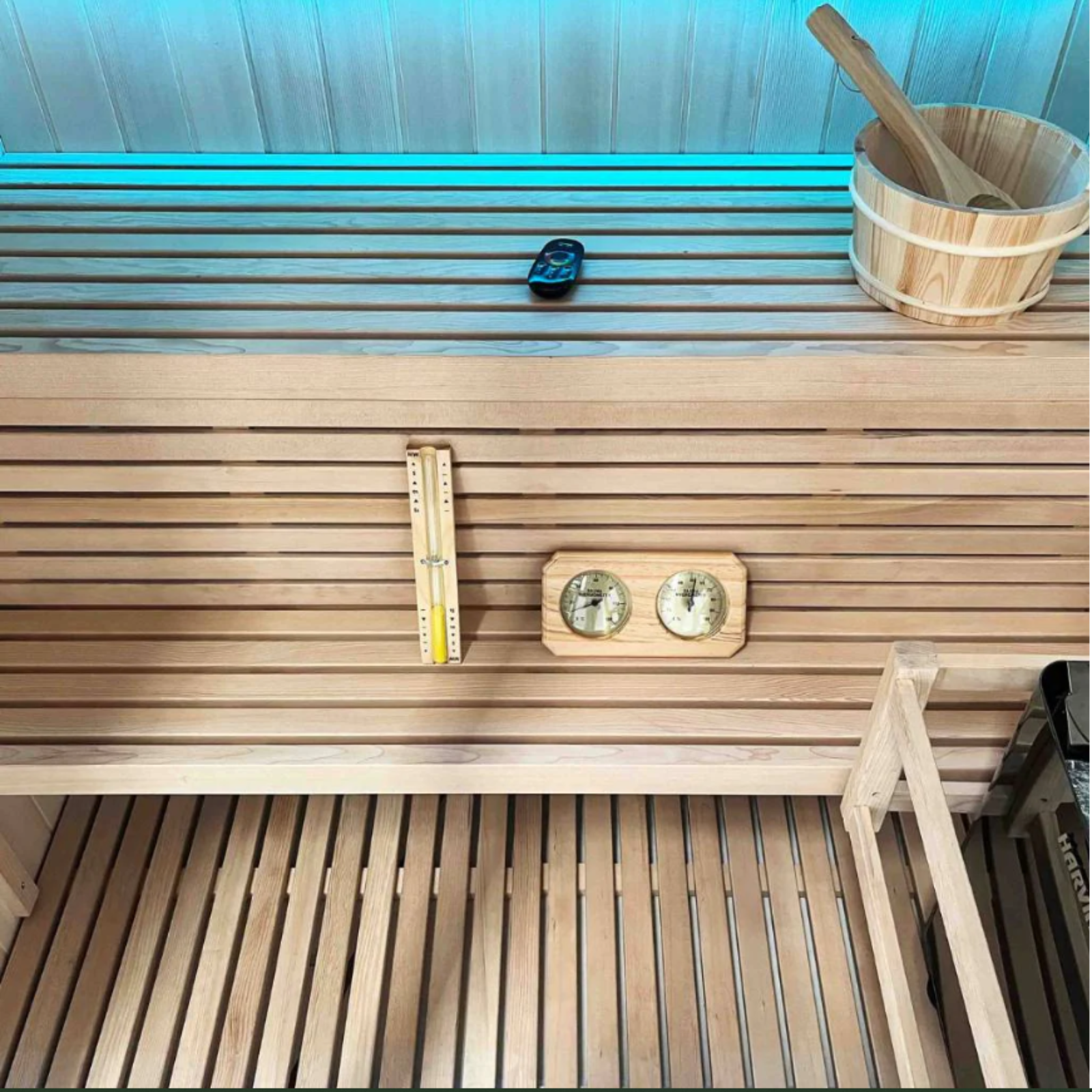 -Traditional Double Tier Finnish Sauna-Gym Direct