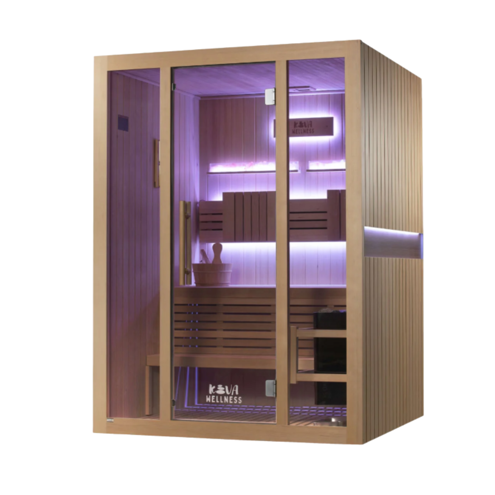 -Traditional Double Tier Finnish Sauna-Gym Direct