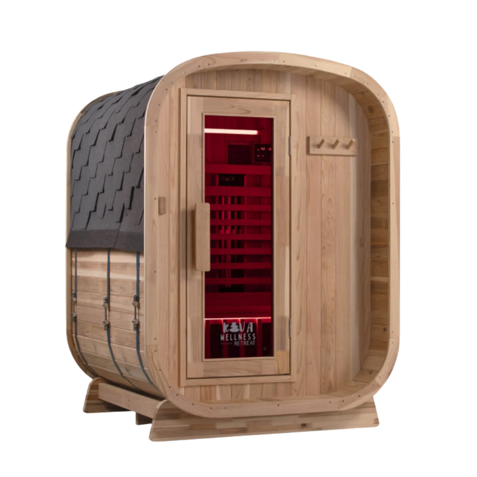 -Outdoor Traditional Finish Sauna-Gym Direct