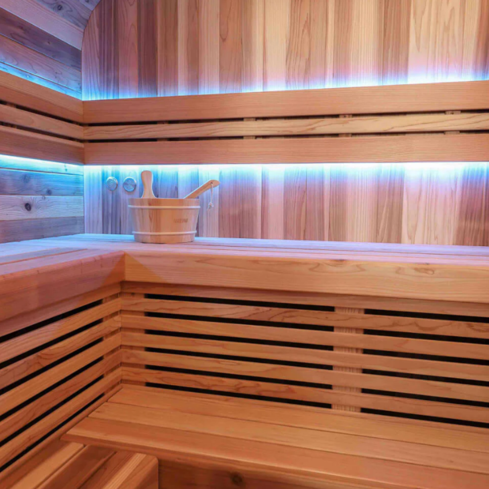 -Outdoor Traditional Finish Sauna-Gym Direct