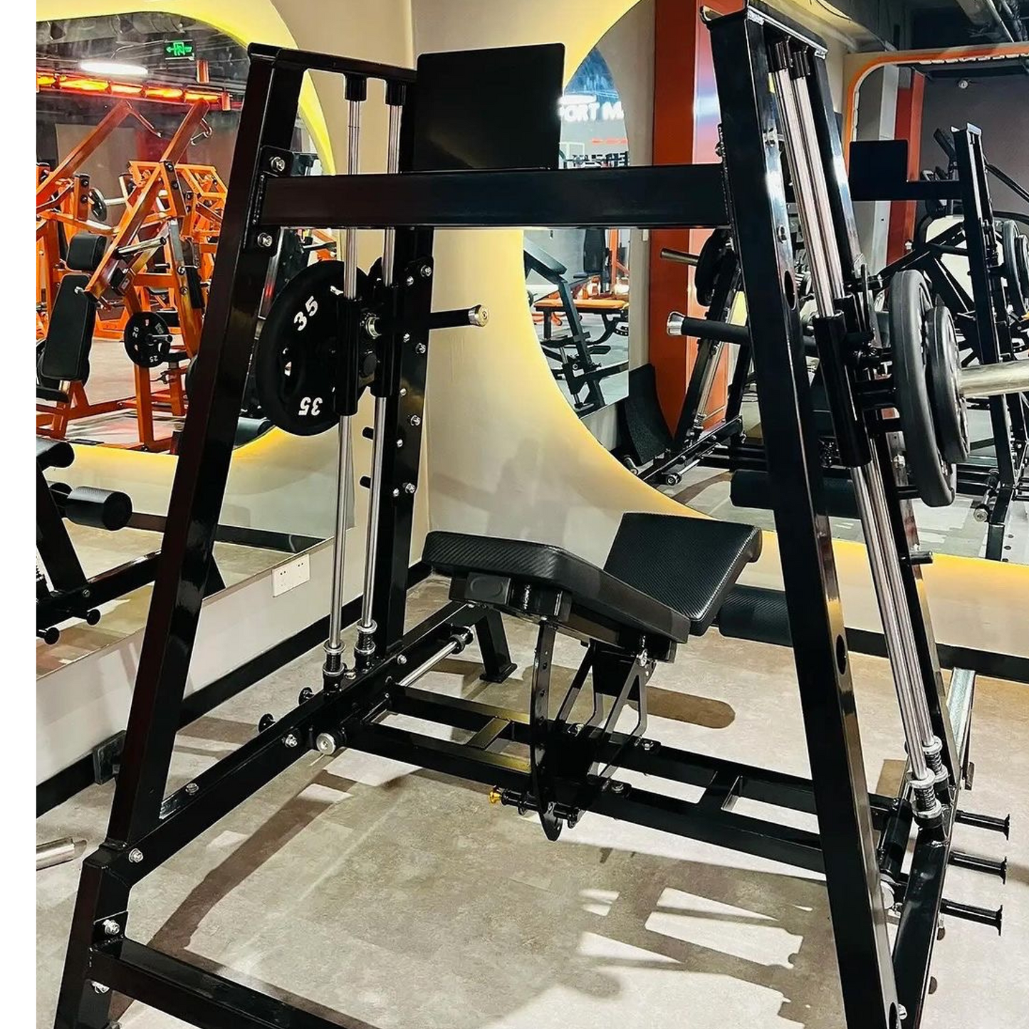 Realleader USA XRHSPRO1008 Commercial Power Smith Machine Dual System Incline Bench