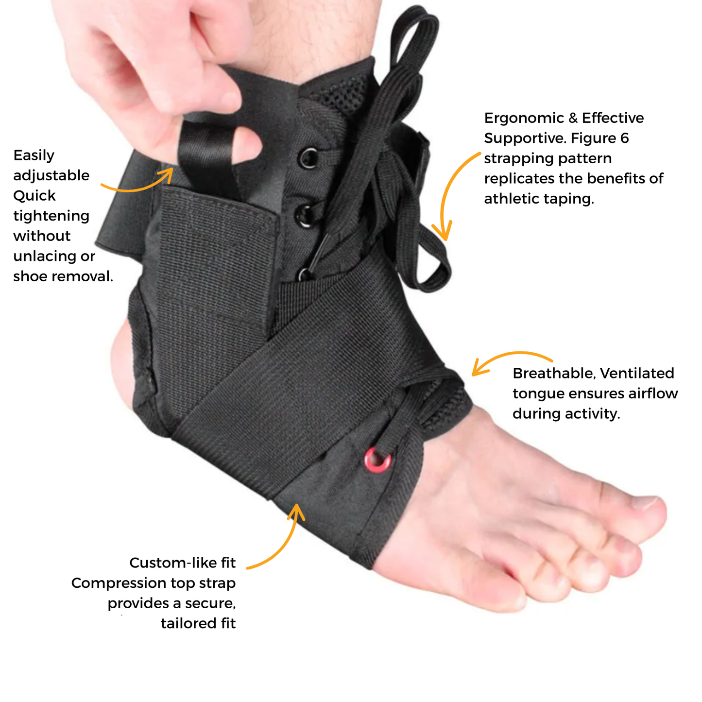 Morgan Ankle Brace With Straps