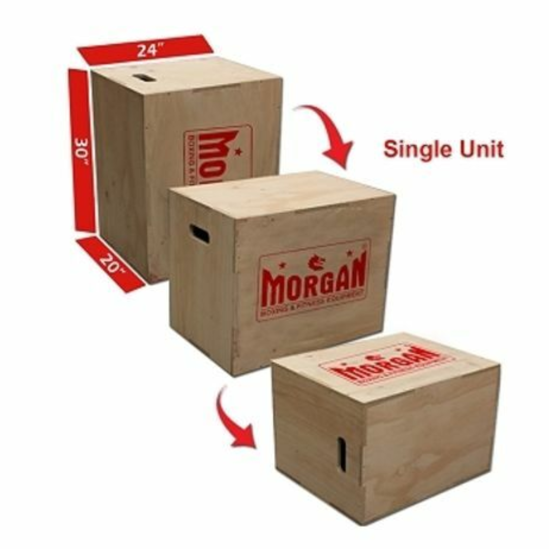 Wooden Plyo Boxes For Box Jumps Natural Wood Finish Gym Direct