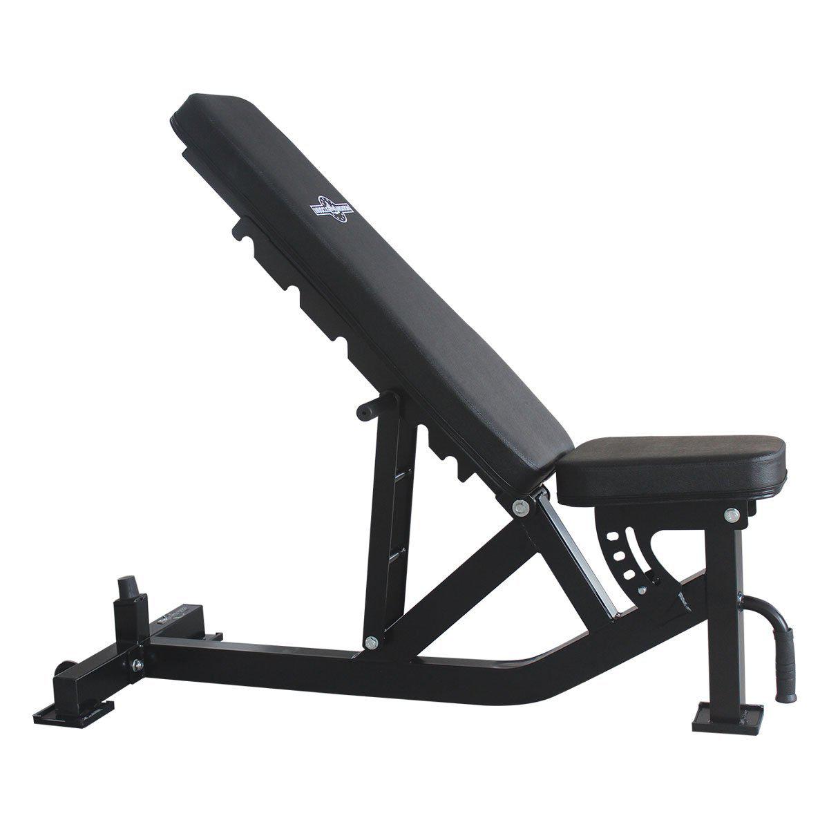 Muscle Motion PR1012 Package- Power Rack inc high low pulley+Bench+Bar+100kg Bumper weight Plates