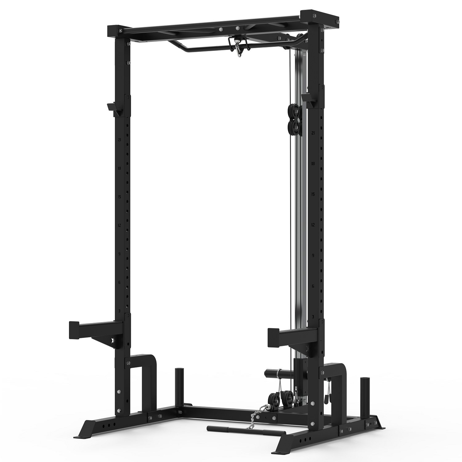 Half rack with pulley sale