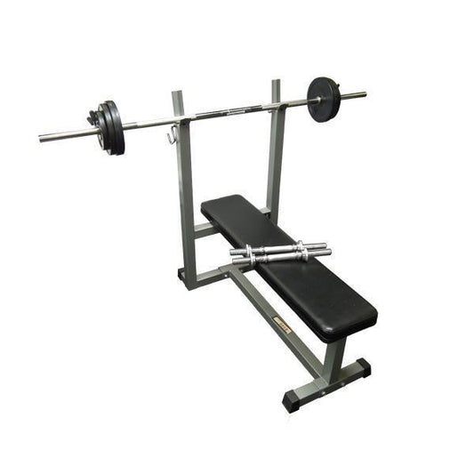 Package Deal 12 - Bench Press and 48kg Barbell Dumbbell Set-Bench Press Packages-Gym Direct