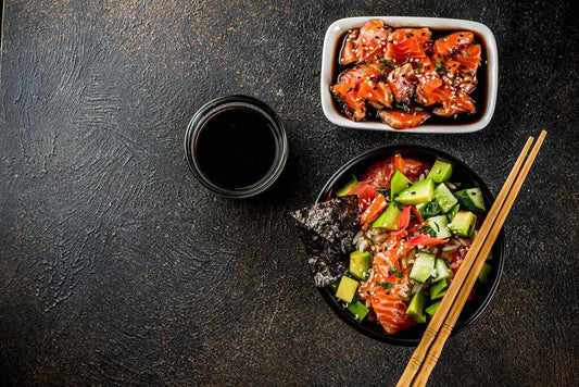 Teriyaki Salmon Poke Bowl-Gym Direct