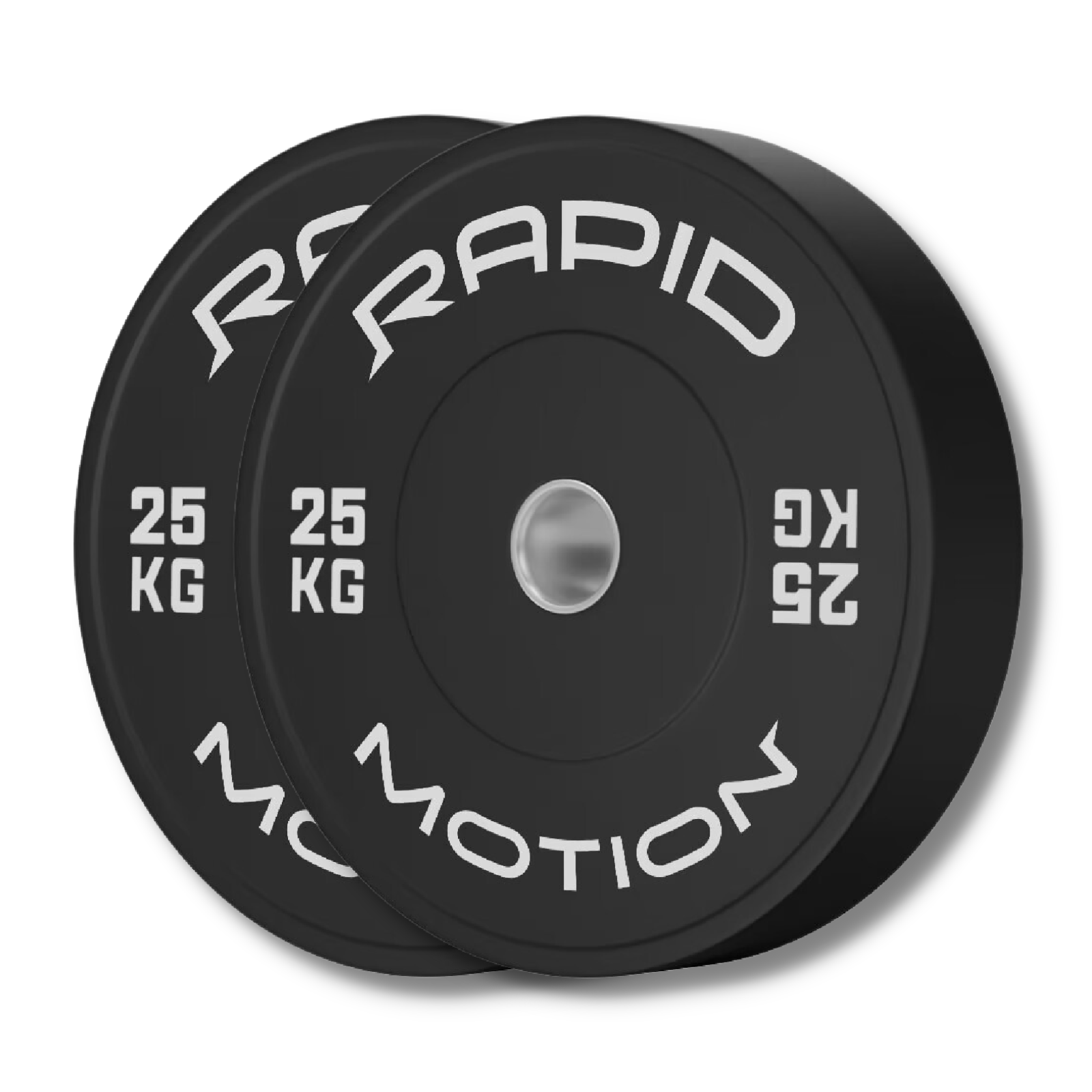 Rapid Motion Olympic Black Bumper Plates 5/10/15/20/25kg Pair – Gym Direct