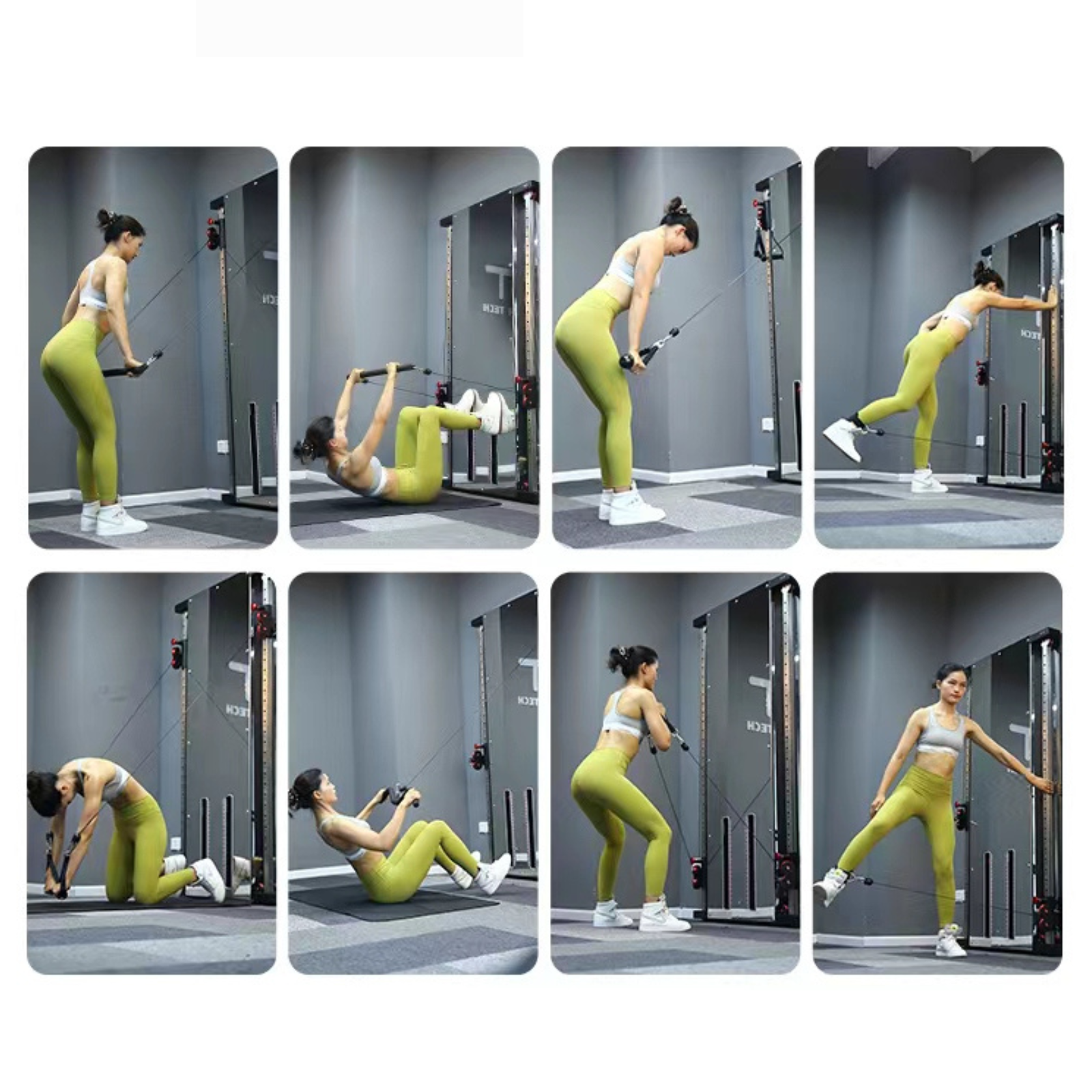 Muscle Motion Wall Mounted Functional Trainer-Double Stack