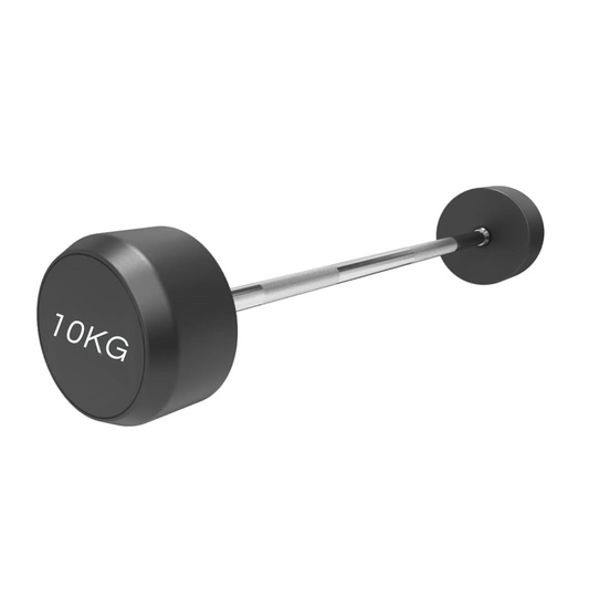 commercial prostyle rubber fixed barbell 10kg-Prostyle Fixed Barbell-Gym Direct