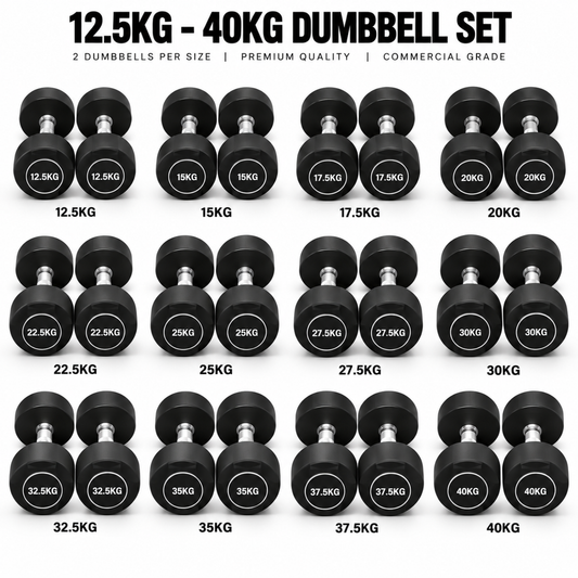 12.5kg to 40kg TPU Round Head Dumbbell Set Harison