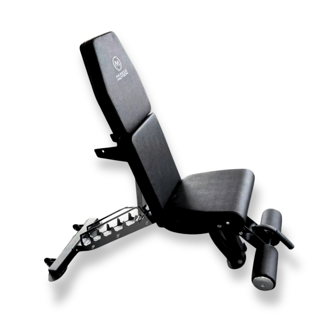 Muscle Motion 3-Section Adjustable Bench - Flat, incline and half bench