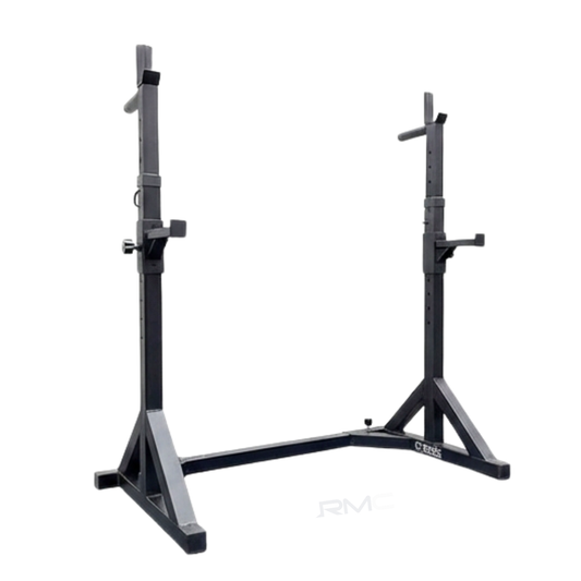 Muscle Motion Adjustable Barbell Squat Stands with Dip Handles SST2 (Rating Certified)