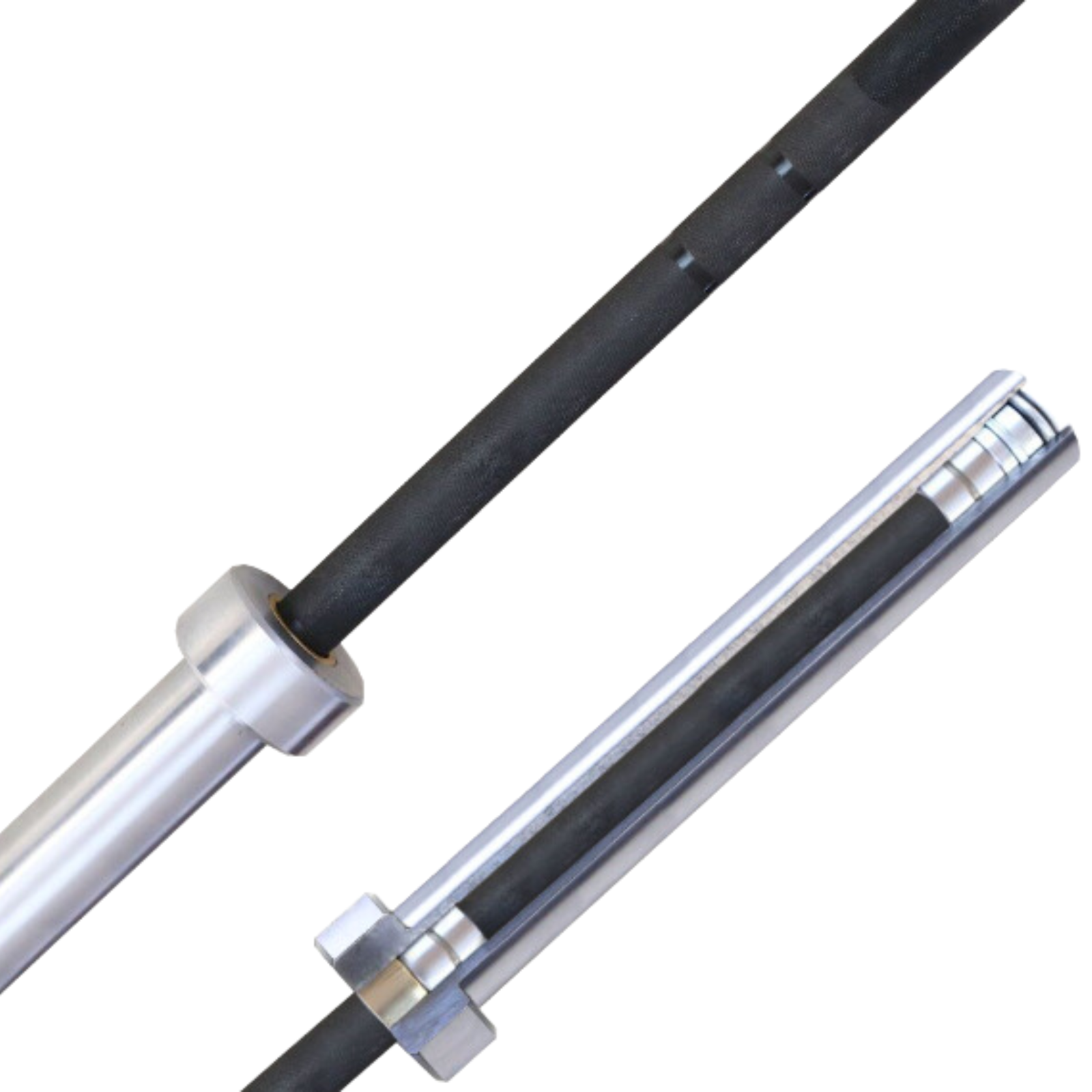 Morgan 15kg Ladies Black Chrome Olympic Barbell 600kg Max