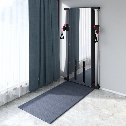 Muscle Motion Dual Stations Adjustable Cable Pulley Machine-Gym Direct