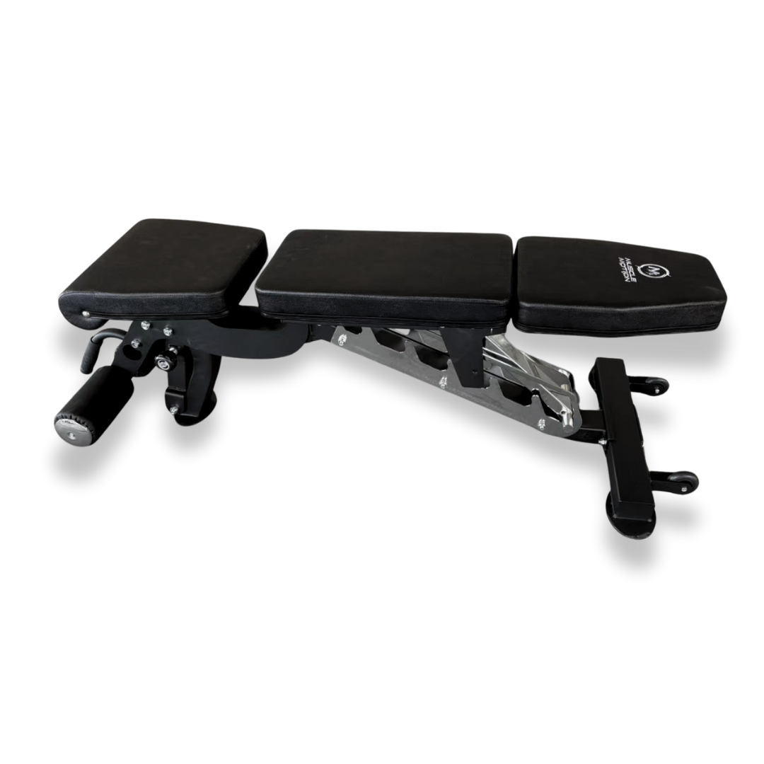Muscle Motion 3-Section Adjustable Bench - Flat, incline and half bench