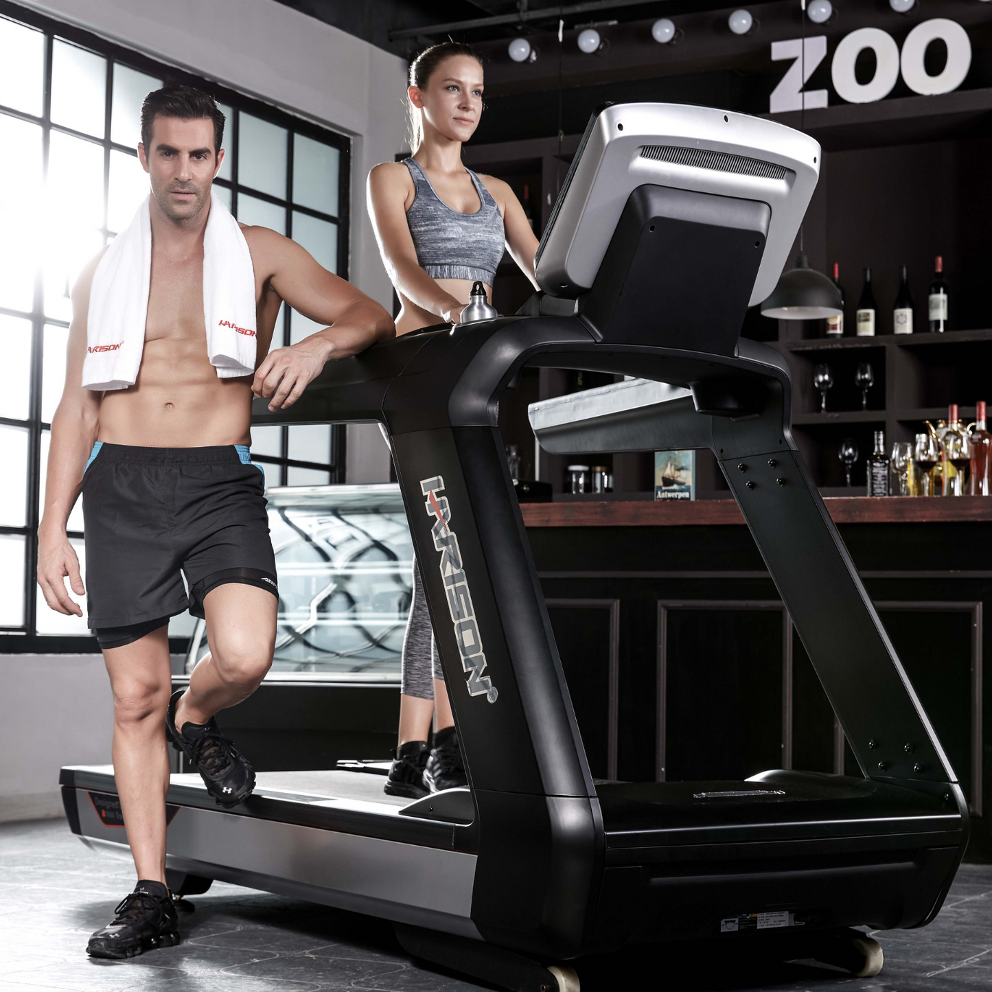 Harison Discover T3600 Track Eco Intelligent Electric Commercial Treadmill-Gym Direct