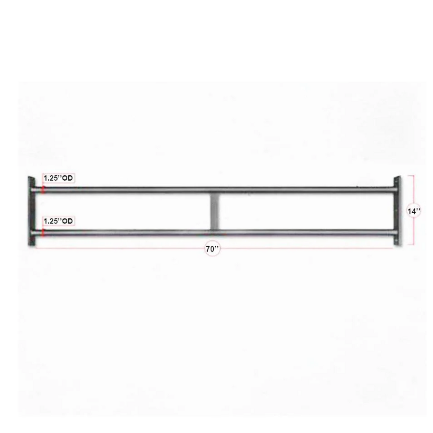 Muscle Motion RIG Double Pull Up Bar 180cm