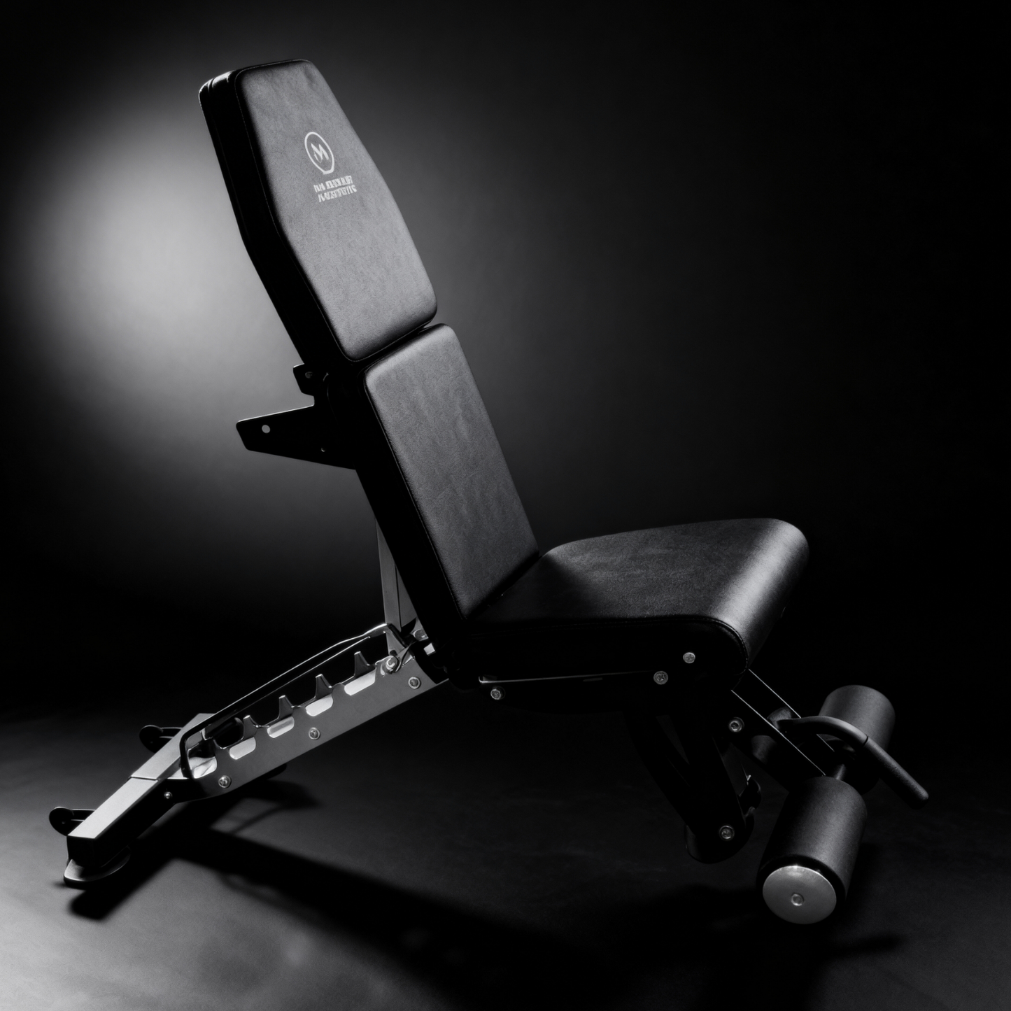 Muscle Motion AB1016 All-in-One Adjustable Bench – Flat, Incline, Decline & Bicep Curl