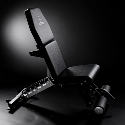 Muscle Motion AB1016 All-in-One Adjustable Bench – Flat, Incline, Decline & Bicep Curl