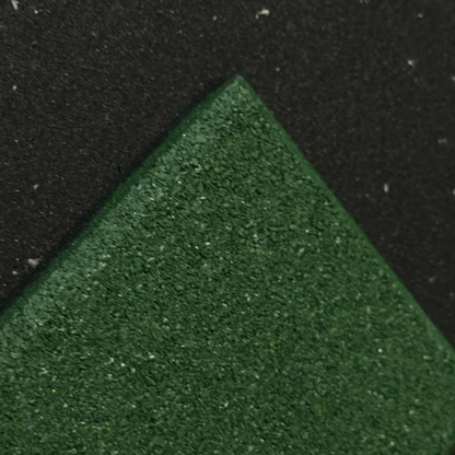 Commercial Rubber Gym Flooring - Green (1000mm x 1000mm x 15mm)