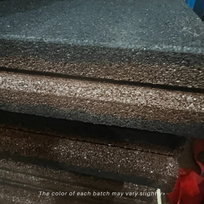 Commercial Rubber Gym Flooring - Brown 1m x 1m x 15mm