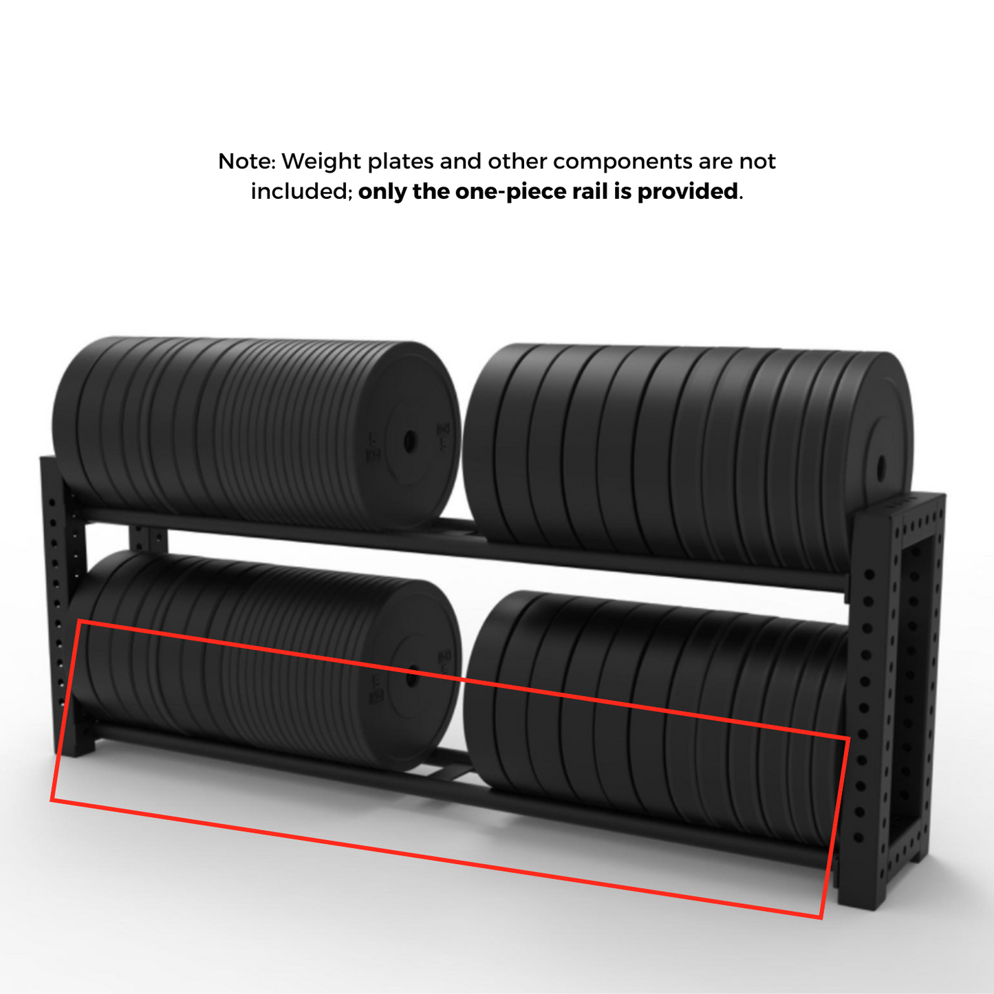 Muscle Motion 99cm Modular Storage Rail – Durable & Versatile-Modular Storage Racking-Gym Direct