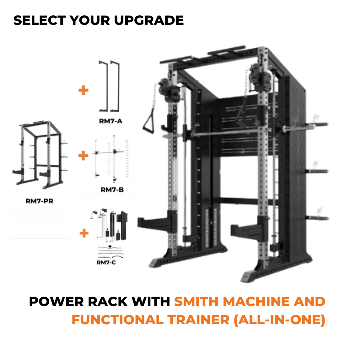 Rapid Motion RM7 Power Rack with Smith Machine – Gym Direct