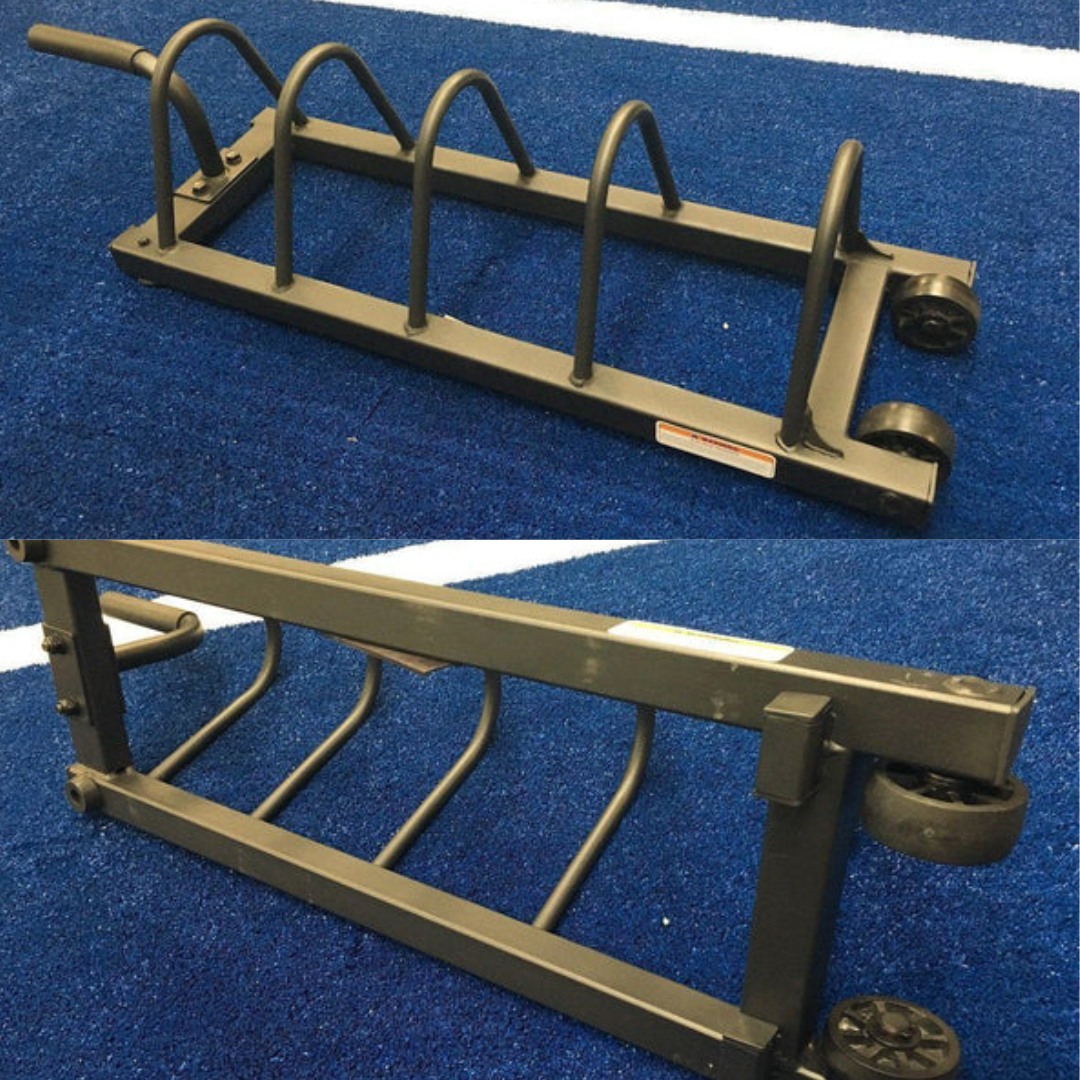 Muscle Motion Plate Storage Rack With Wheels