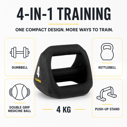 Oemmebi Triangle Dumbbell / Kettlebell / Double Grip Medicine Ball / Push-Up Stand