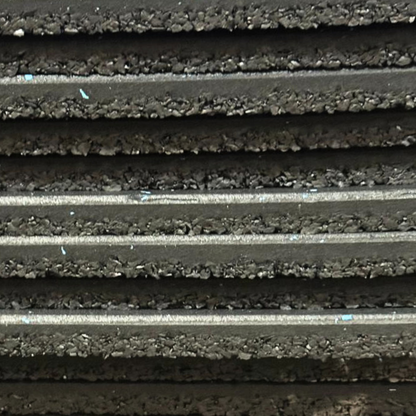 Commercial Premium Rubber Gym Flooring -  Black/Blue Flecks 1m x 1m x 15mm