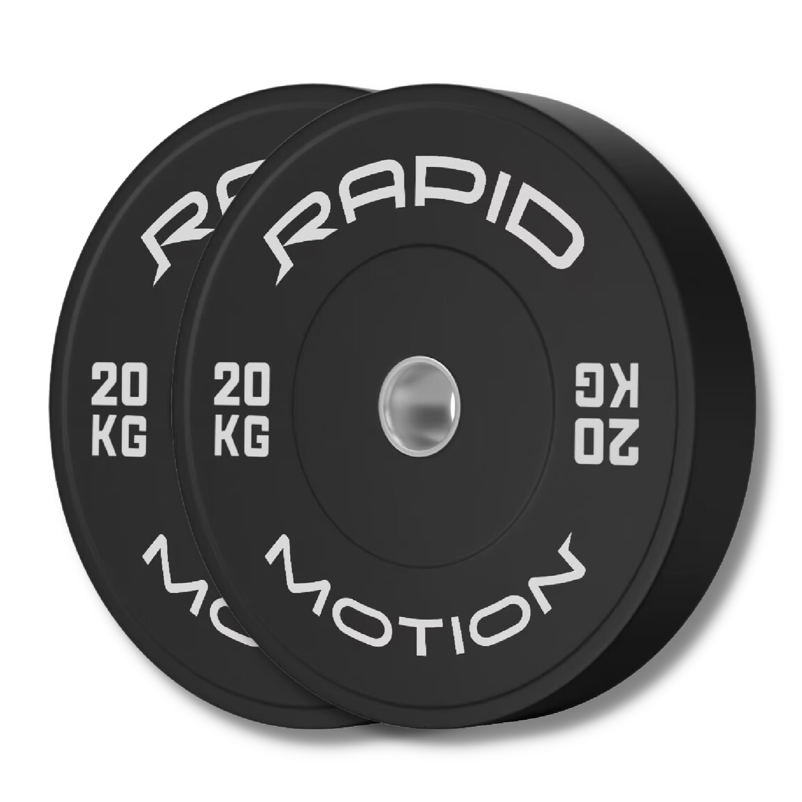 -Budget Black Bumper Plates-Gym Direct