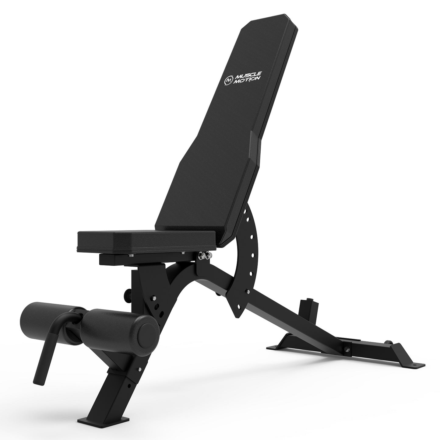 Muscle Motion Half Rack, Bench, Olympic Bar and Weights (Package Price)