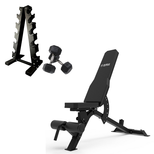 Muscle Motion Home Gym Package- Dumbbell & Adjustable Bench Package 1