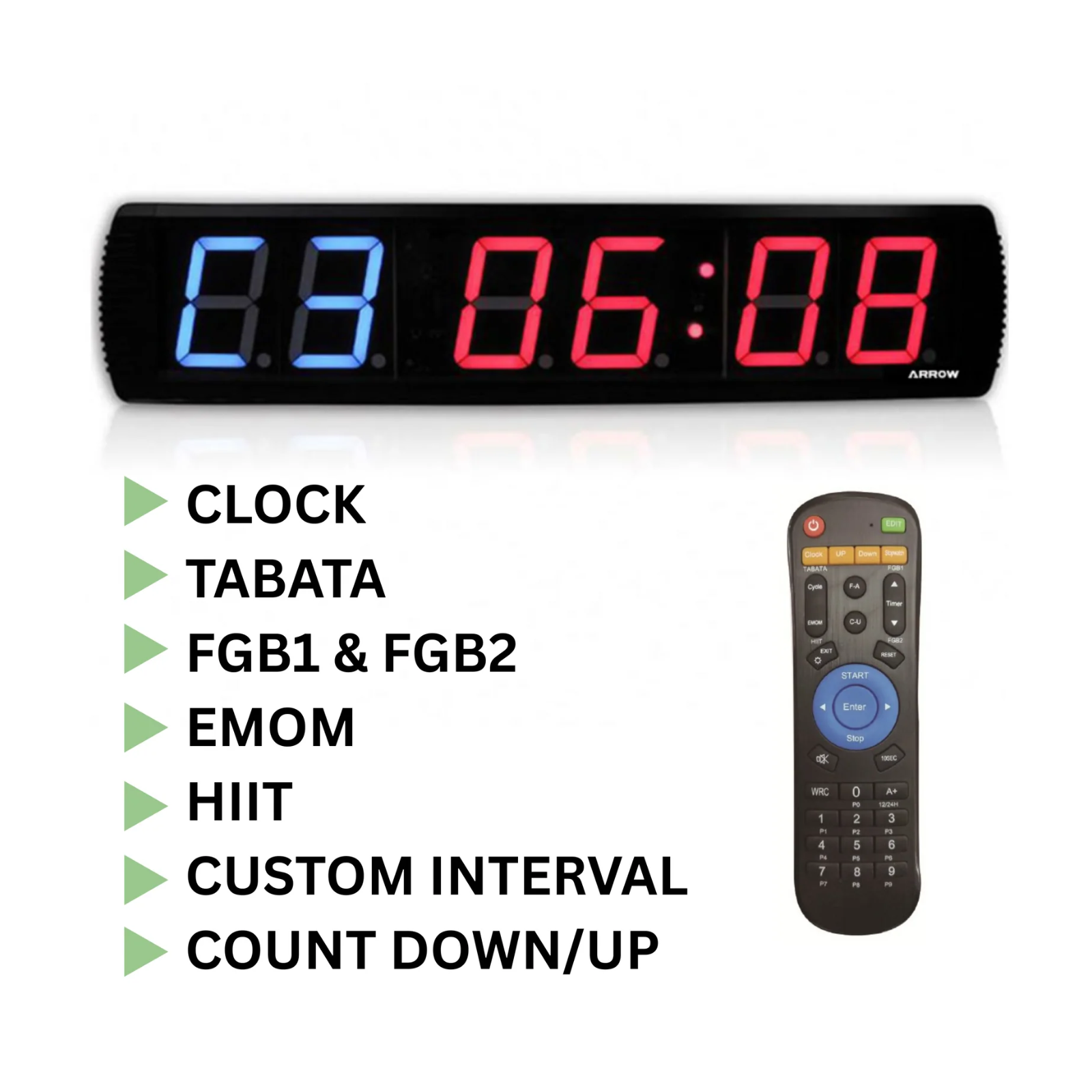 Image Interval Timer ARROW Interval Timer – Gym Direct
