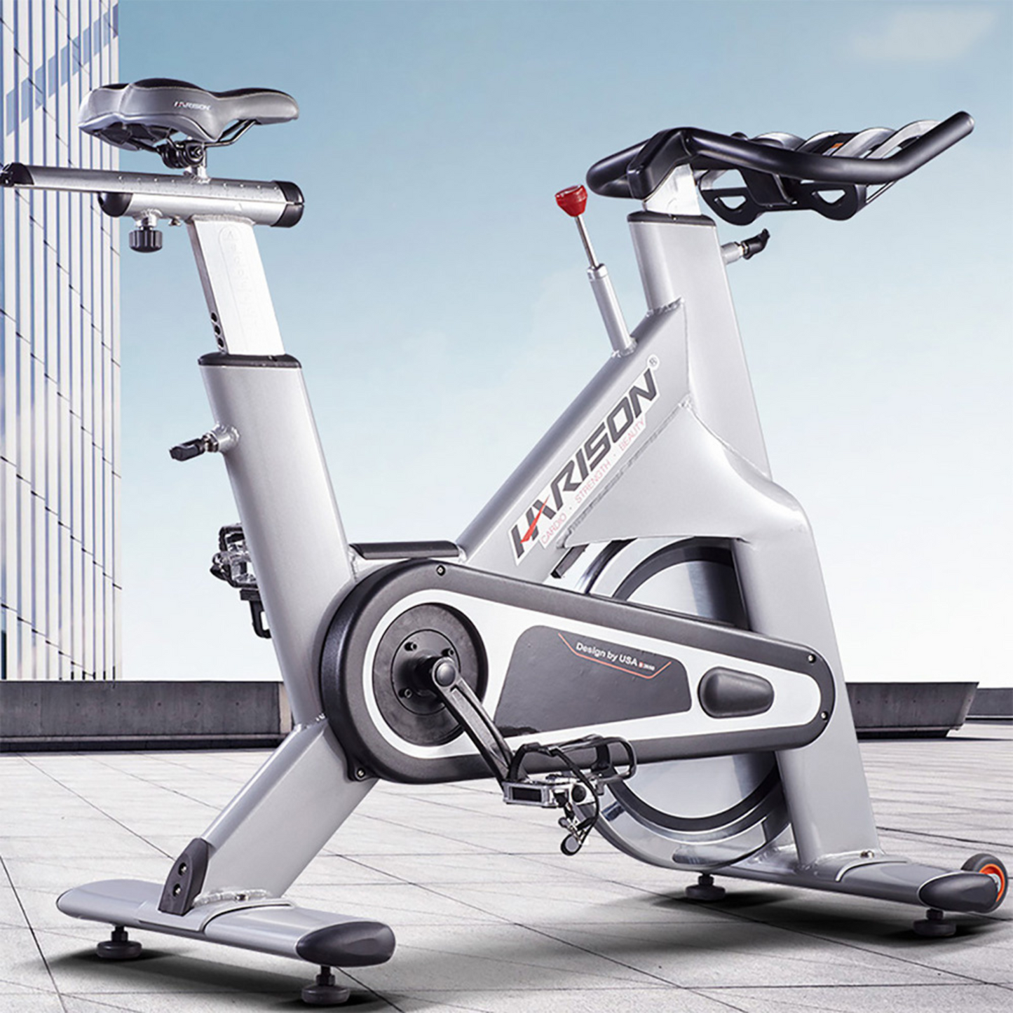 HARISON B3850 All-aluminium Commercial Exercise Spin Bike-Gym Direct
